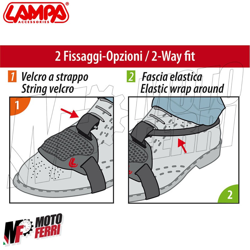 MF3169 – Copri Salva Scarpa Lampa Leva Cambio Moto Protezione Copriscarpa  Gomma