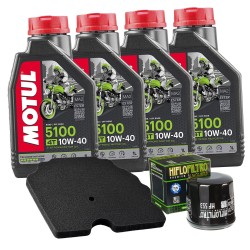 MF3182 Kit Tagliando Benelli TRK 502 X Filtro Aria Olio Motul 5100 10W40