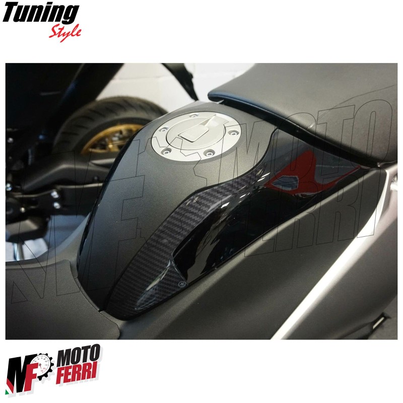 MF3534 - Adesivo Cover Carbonio per Tunnel Accensione Yamaha TMax 560  2022/2024