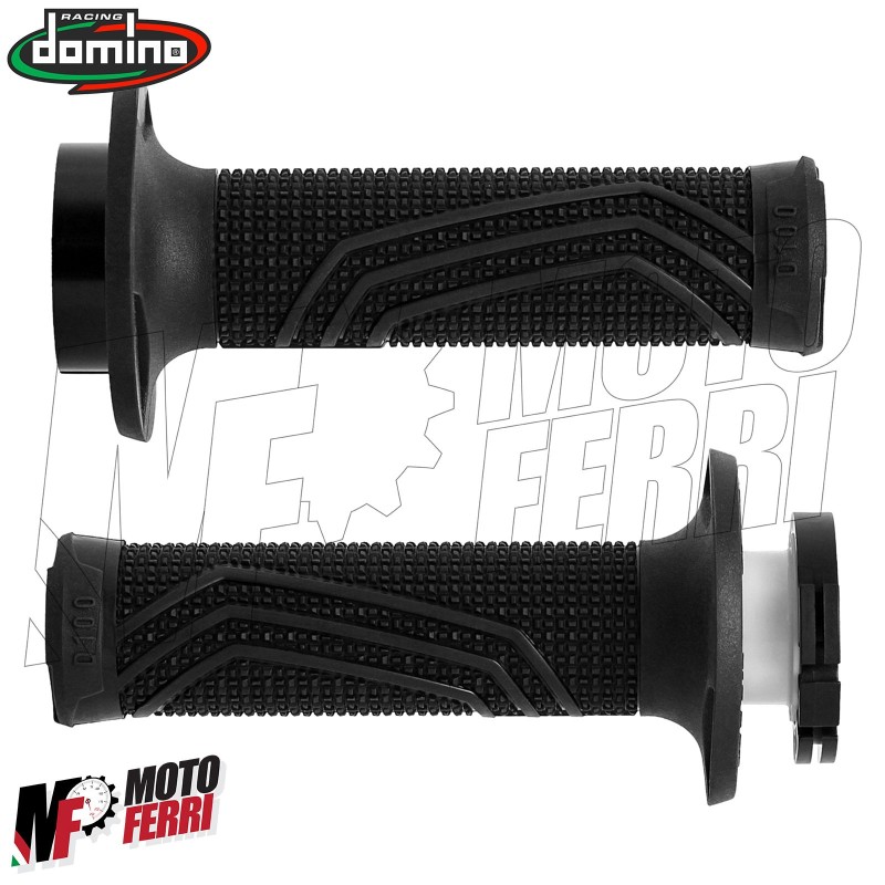 MF4161 - Manopole + Ghiere Domino D100 Nero per GASGAS EX / MC 250F 350F  450F