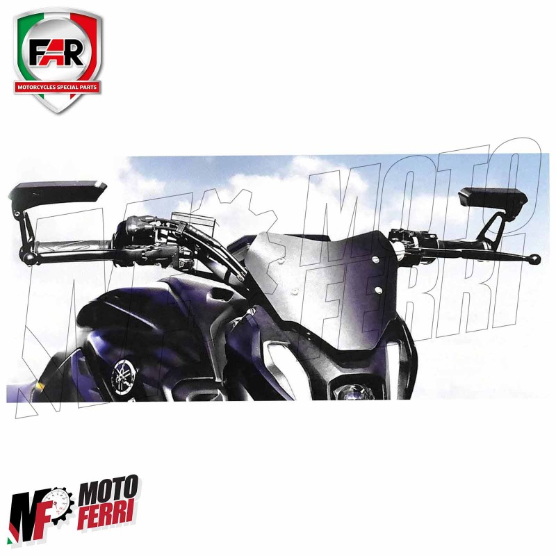 MF3313 - Specchietti Bar End Manubrio FAR F1 Specifici per Yamaha MT07 MT09  MT10