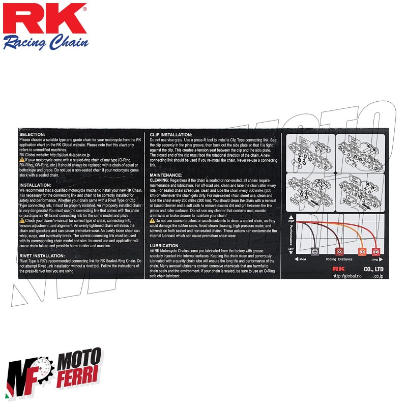 Catena RK 520 SO O-Ring - Ricerca per moto - Prezzo minimo