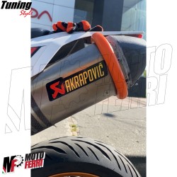 MF4684 - Protezione Scarico Marmitta Terminale Arancione per Moto Cross Enduro