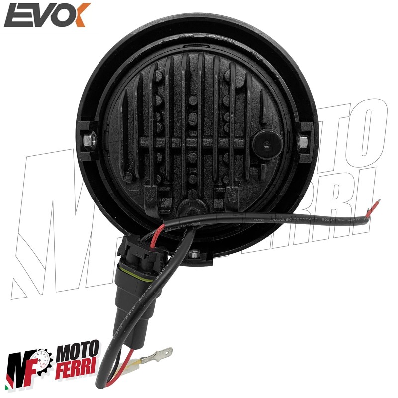 MF4716 - Fanale Faro Anteriore Led Evok per Vespa 50 125 PK HP 6/12V 7000  Lumen