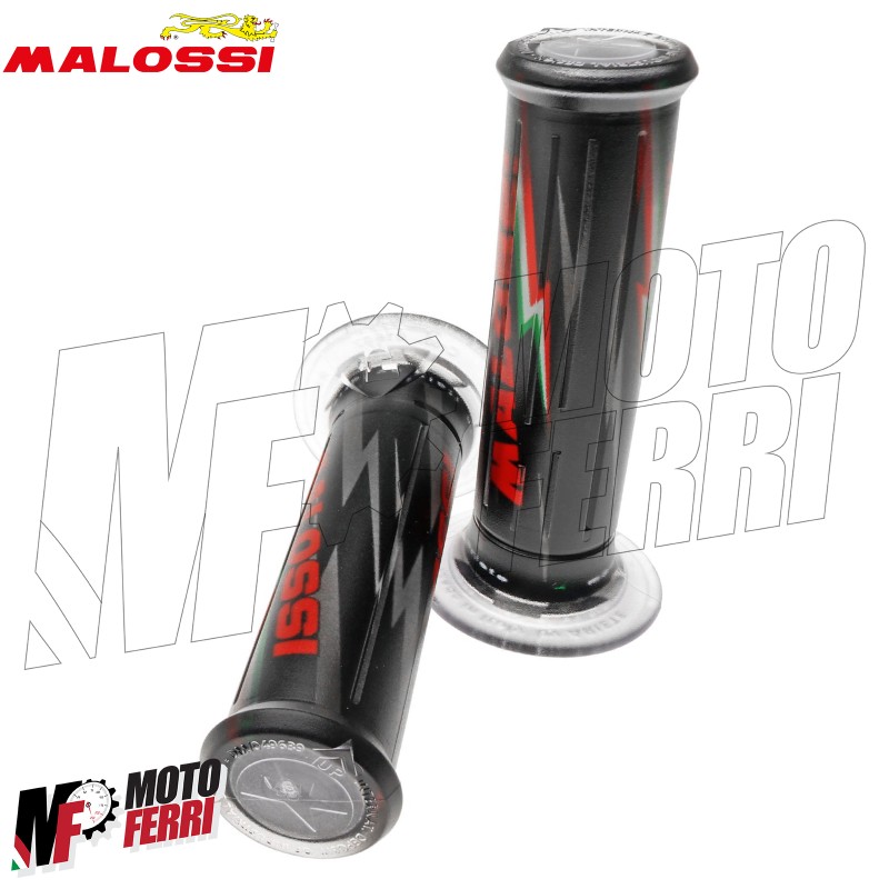 MF2656 - Coppia Manopole Malossi Gas Silicone Grip Nero Scooter