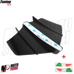 MF5012 - Spoiler Ali Aerodinamiche per Carene Moto + 2 Adesivi Bandiera  Italia