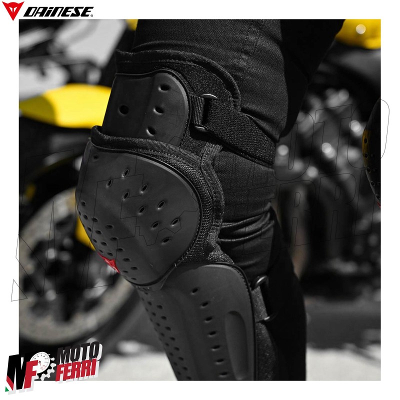 MF5965 Ginocchiere Moto Dainese Knee V E1 Nero Adulto Protezione Ginocchio  Tibia