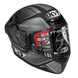 MF6044 - Casco Integrale KYT TT Course Tourist Matt Cool Grey Grigio/Nero Opaco