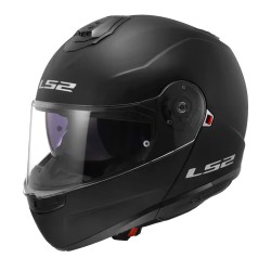 MF6159 Casco Modulare LS2 Strobe II FF908 Nero Opaco Omologazione 22.06