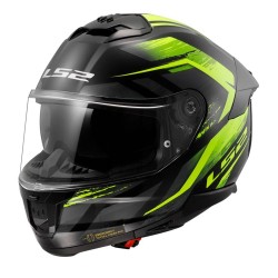 MF6181 - Casco Integrale LS2 Stream II Fury Black Hi-Vis Yellow Nero/Verde FF808