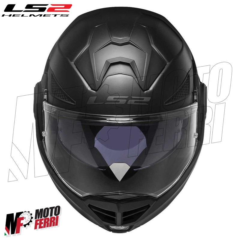 MF6184 - Casco Modulare Convertibile LS2 Advant X Solid Matt Black Nero  Opaco FF901