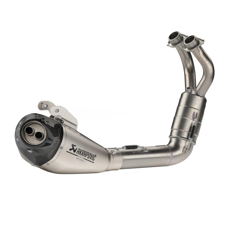 MF6702 Scarico Marmitta Akrapovic Omologata Yamaha MT07 mod 2021 2022 2023