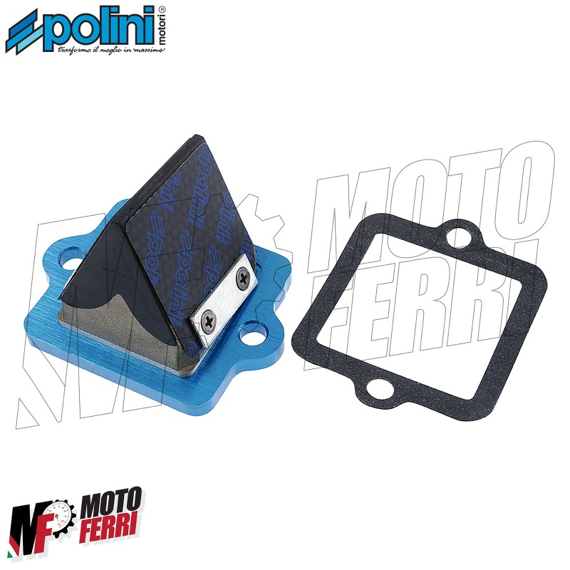 Pacchi lamellari: Pacco Lamellare Malossi In Carbonio Sp. 0.30 A 45°  Aprilia Derbi Gilera Piaggio Vespa 50 2t